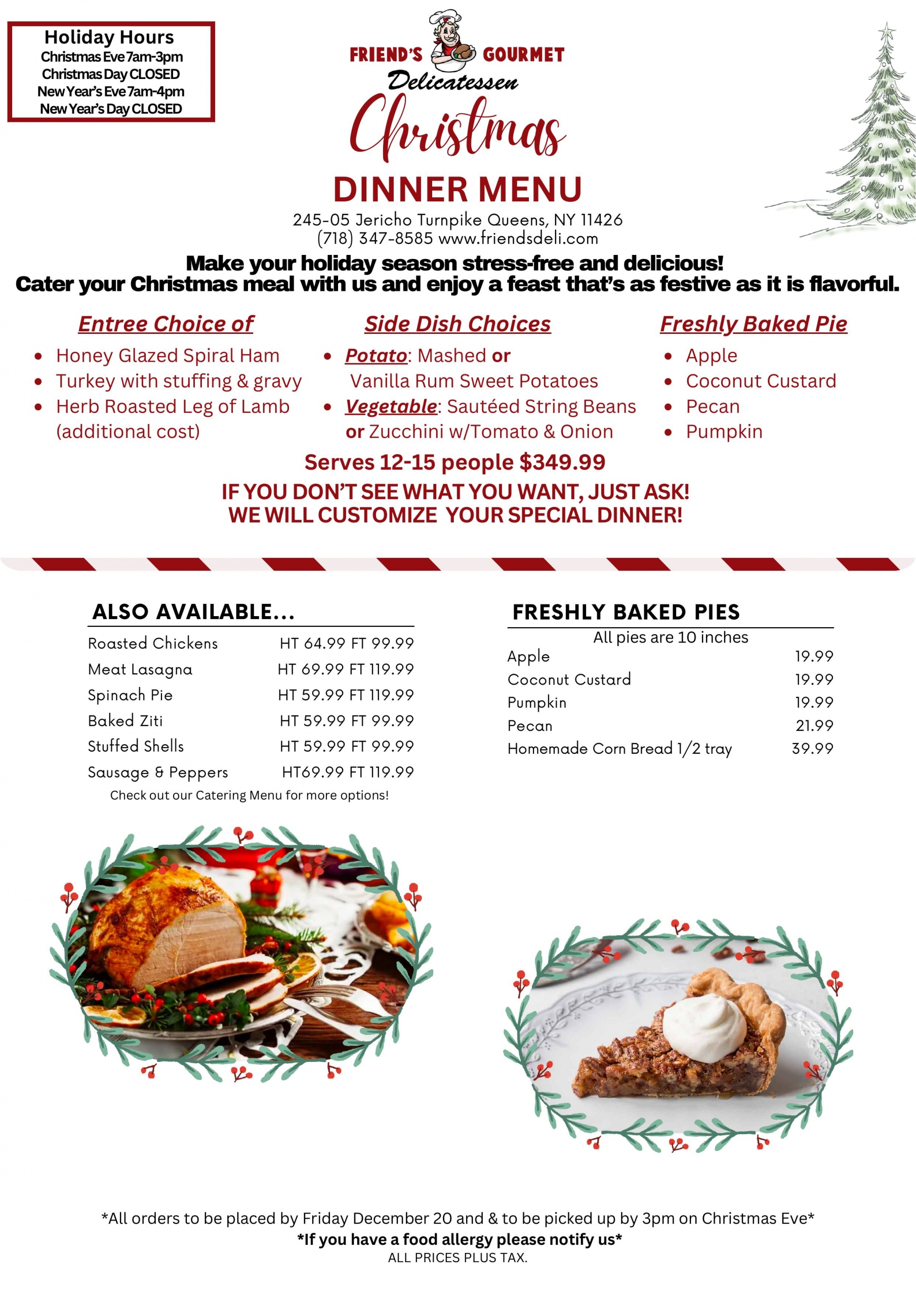 Christmas Catering Menu